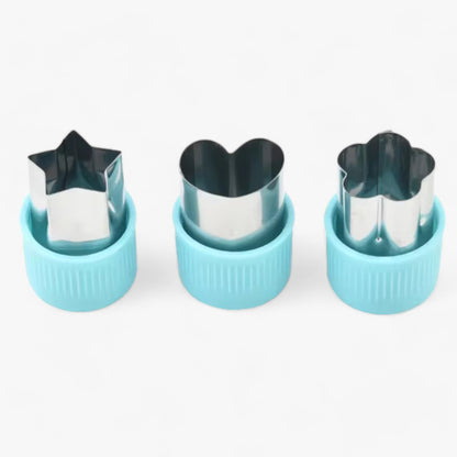 Creative Cookie and Fruit Cutter Set - StarHeart-Blue-Nora Luxe