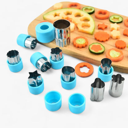 Creative Cookie and Fruit Cutter Set - StarHeart-Green-Nora Luxe