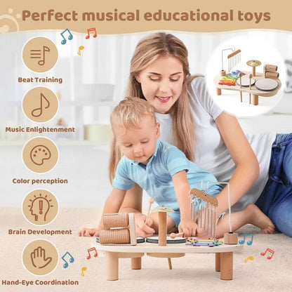 Creative Wooden Toy Music Station - MelodyMaker-Nora Luxe