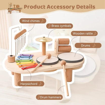 Creative Wooden Toy Music Station - MelodyMaker-Nora Luxe