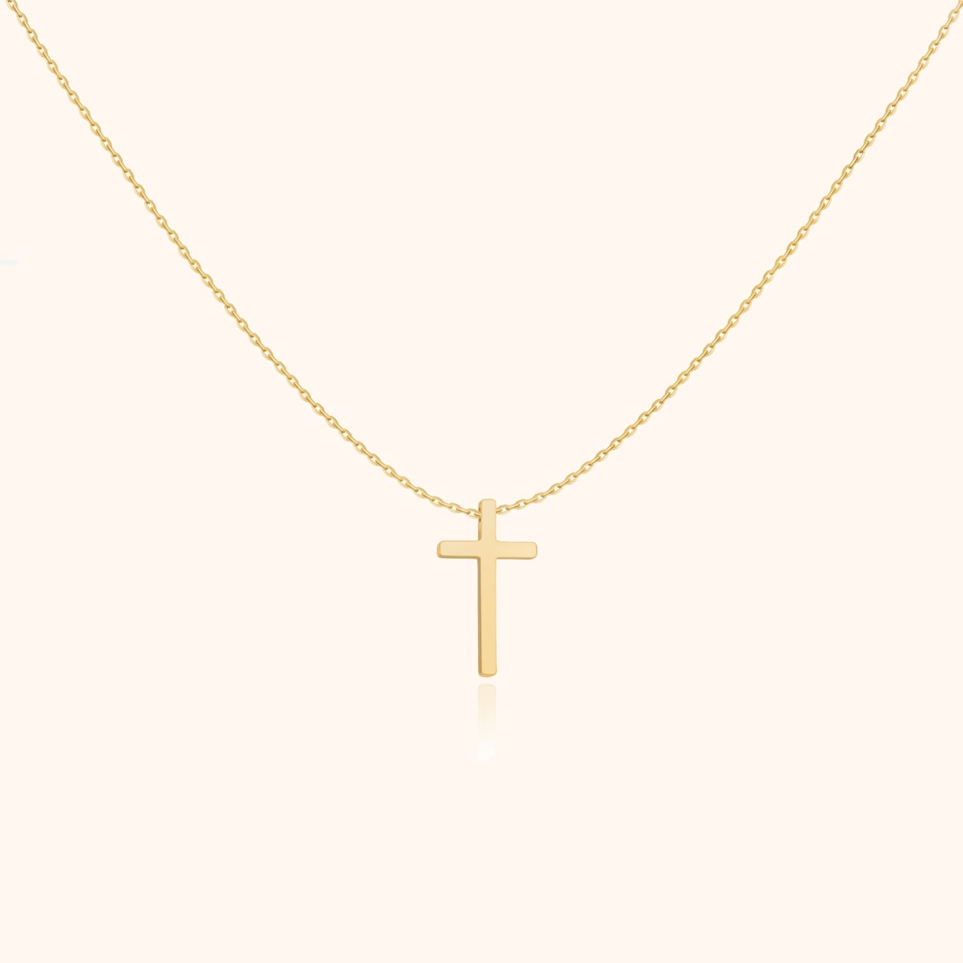 Cross Pendant Chain - Isabella-Gold-Nora Luxe