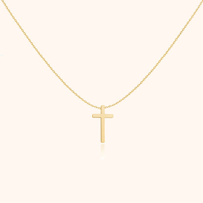 Cross Pendant Chain - Isabella-Gold-Nora Luxe