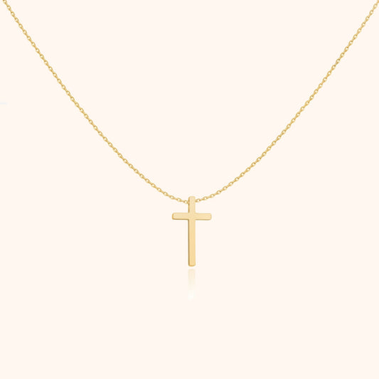 Cross Pendant Chain - Isabella-Gold-Nora Luxe