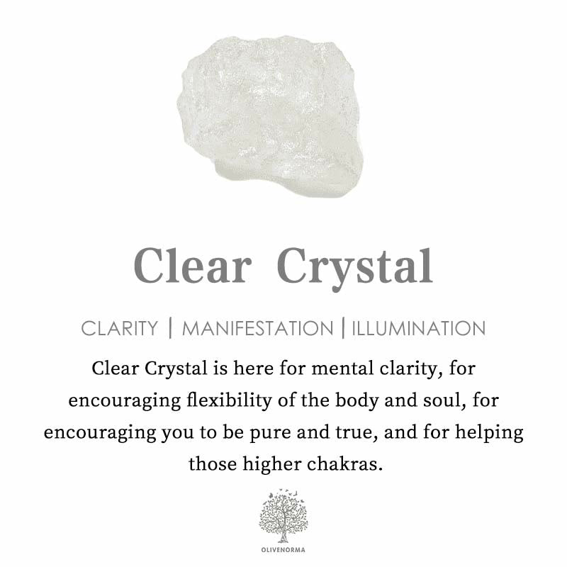Crystal Jewelry Set Necklace and Earrings - Elara-Clear crystal-Nora Luxe