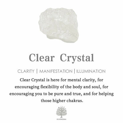 Crystal Jewelry Set Necklace and Earrings - Elara-Clear crystal-Nora Luxe