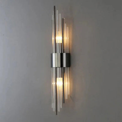 Crystal LED Wall Light - Luméra-Black-Warm white (2700-3500K)-30 cm-The Livary