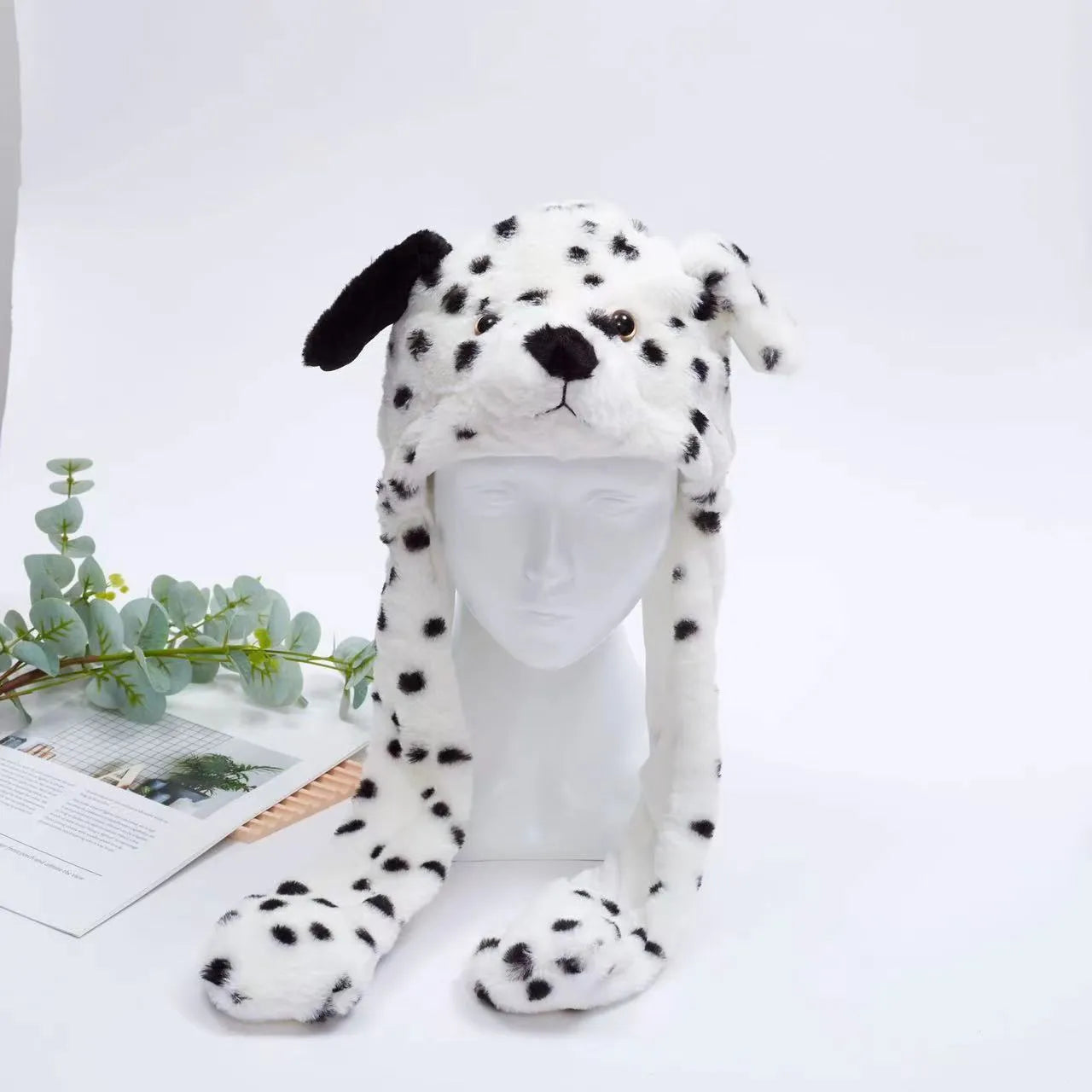 Cute Hat with Moving Ears - BunnyBounce Hat-Dalmatian-Nora Luxe