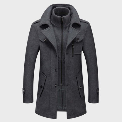 David - Casual Winter Jacket for Men-Gray-M-Nora Luxe