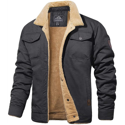 DEAVON - Timeless Bomber Jacket for Men-Dark gray-S-Nora Luxe