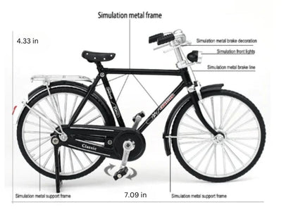 DIY Bike Model Scale - RetroCycle-Black (do-it-yourself)-Nora Luxe