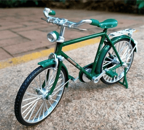 DIY Bike Model Scale - RetroCycle-Green (Finished)-Nora Luxe