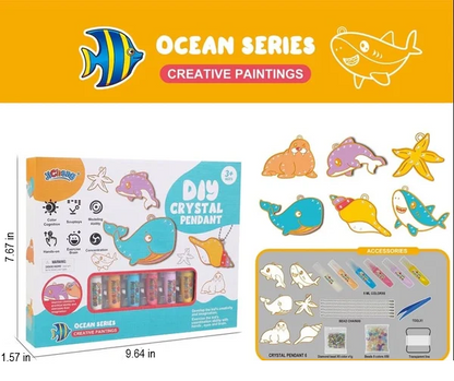 Do-It-Yourself Keyring Painting Kit - SparkleArt-Christmas-Nora Luxe