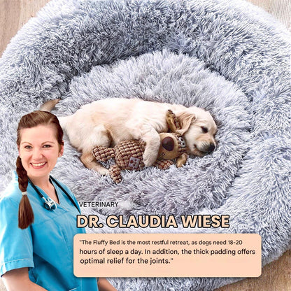 Dog Bed Fluffy Plus - The Original-Gray-XXS - 19.7in-Nora Luxe