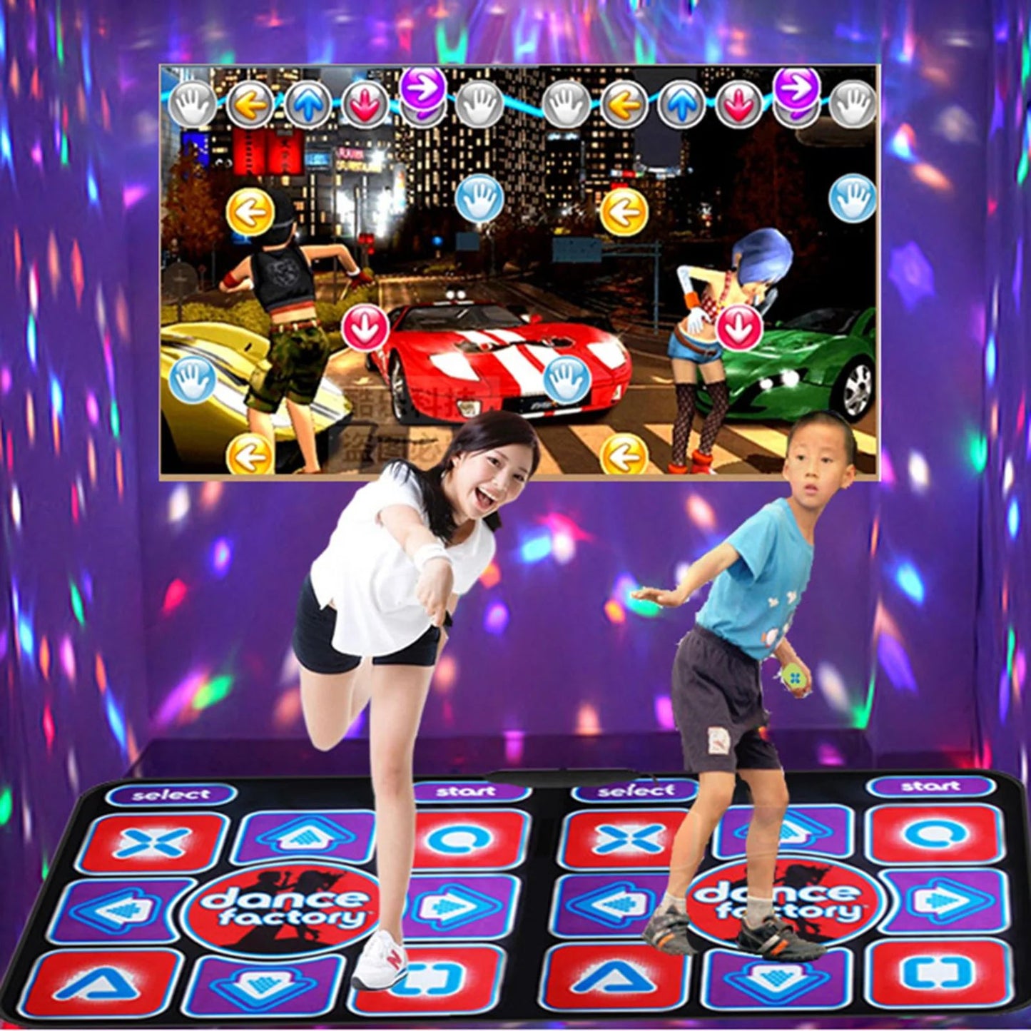 Double Dance Mat with Remote Control - RhythmFlex-Nora Luxe