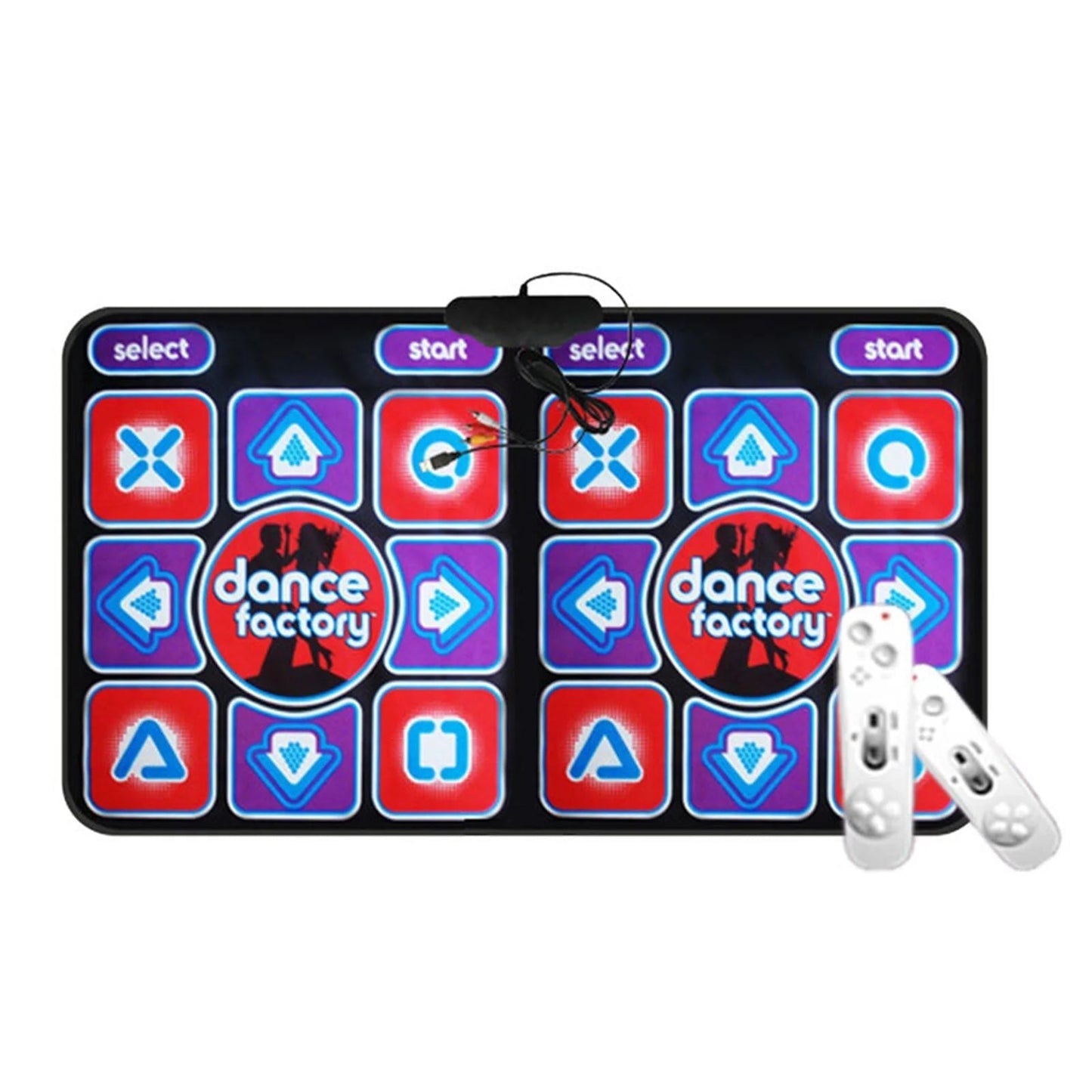 Double Dance Mat with Remote Control - RhythmFlex-Nora Luxe