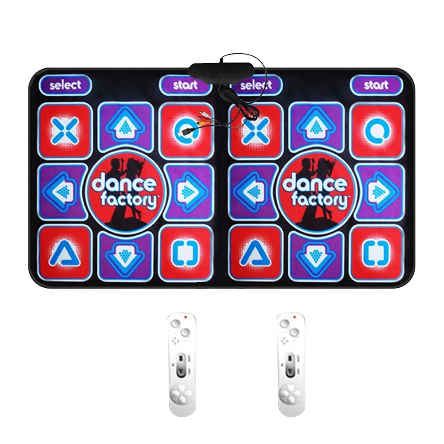 Double Dance Mat with Remote Control - RhythmFlex-Nora Luxe