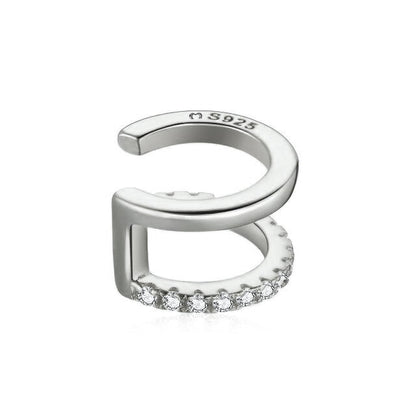 Double Ear Cuff - Clara-Silver-Nora Luxe