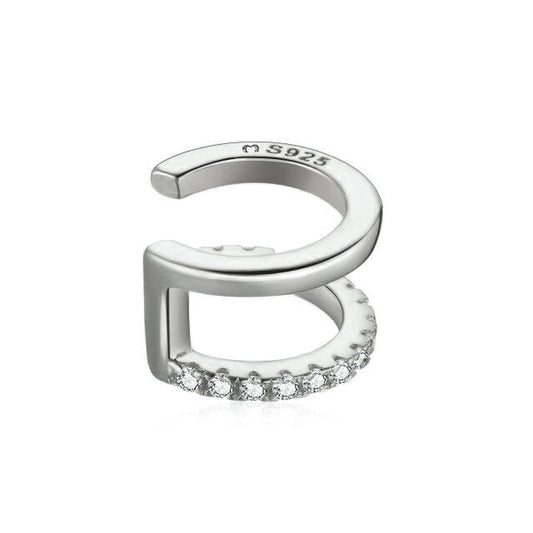 Double Ear Cuff - Clara-Silver-Nora Luxe
