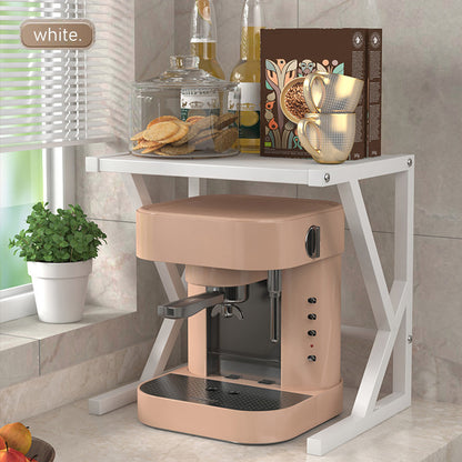 Double Layer Kitchen Storage Rack - Milan-15.75 inches - White-Nora Luxe