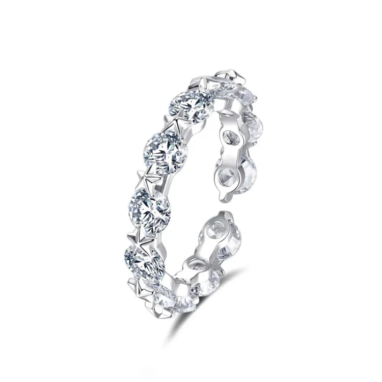 Double Layered Star Ring Set - Astrid-Multiple Stones-Nora Luxe