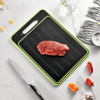 Double-Sided Chopping Board with Defrosting Plate - BladeBoard-Nora Luxe