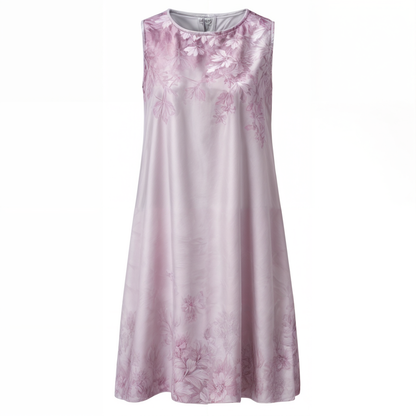 Dress with floral pattern – Eliana-Light blue-S-Nora Luxe