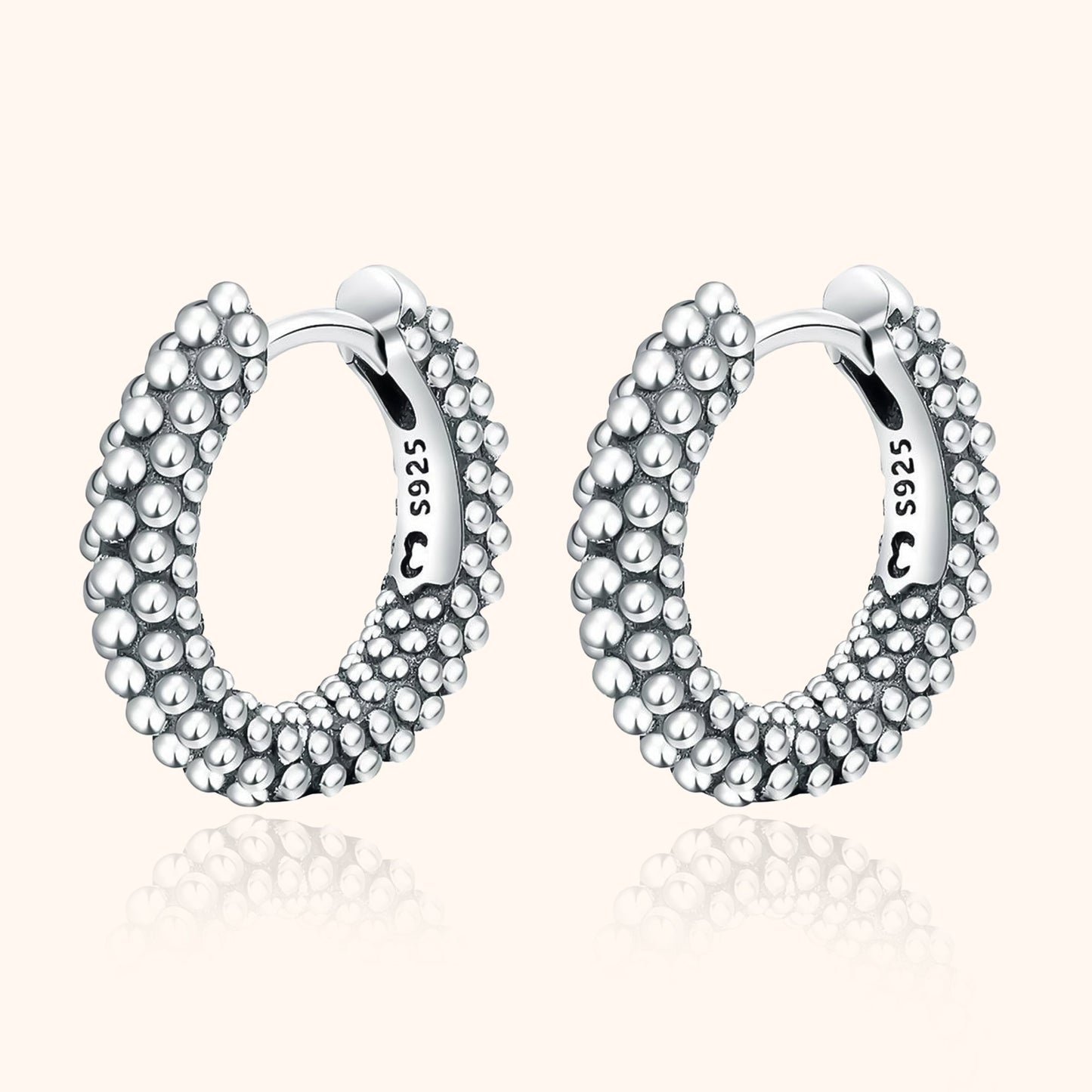 Ear stud earrings - Aurilia-Silver-Nora Luxe