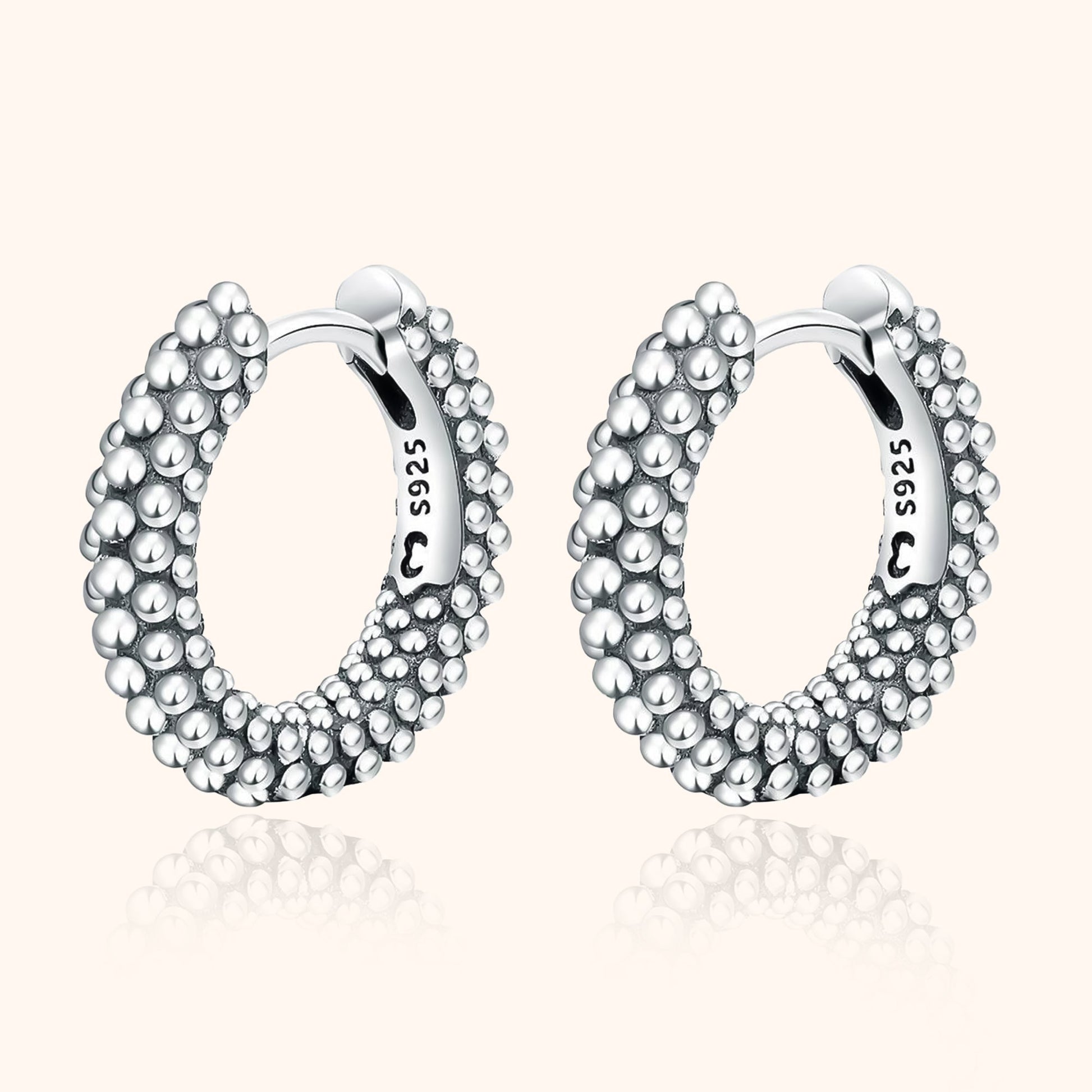 Ear stud earrings - Aurilia-Silver-Nora Luxe
