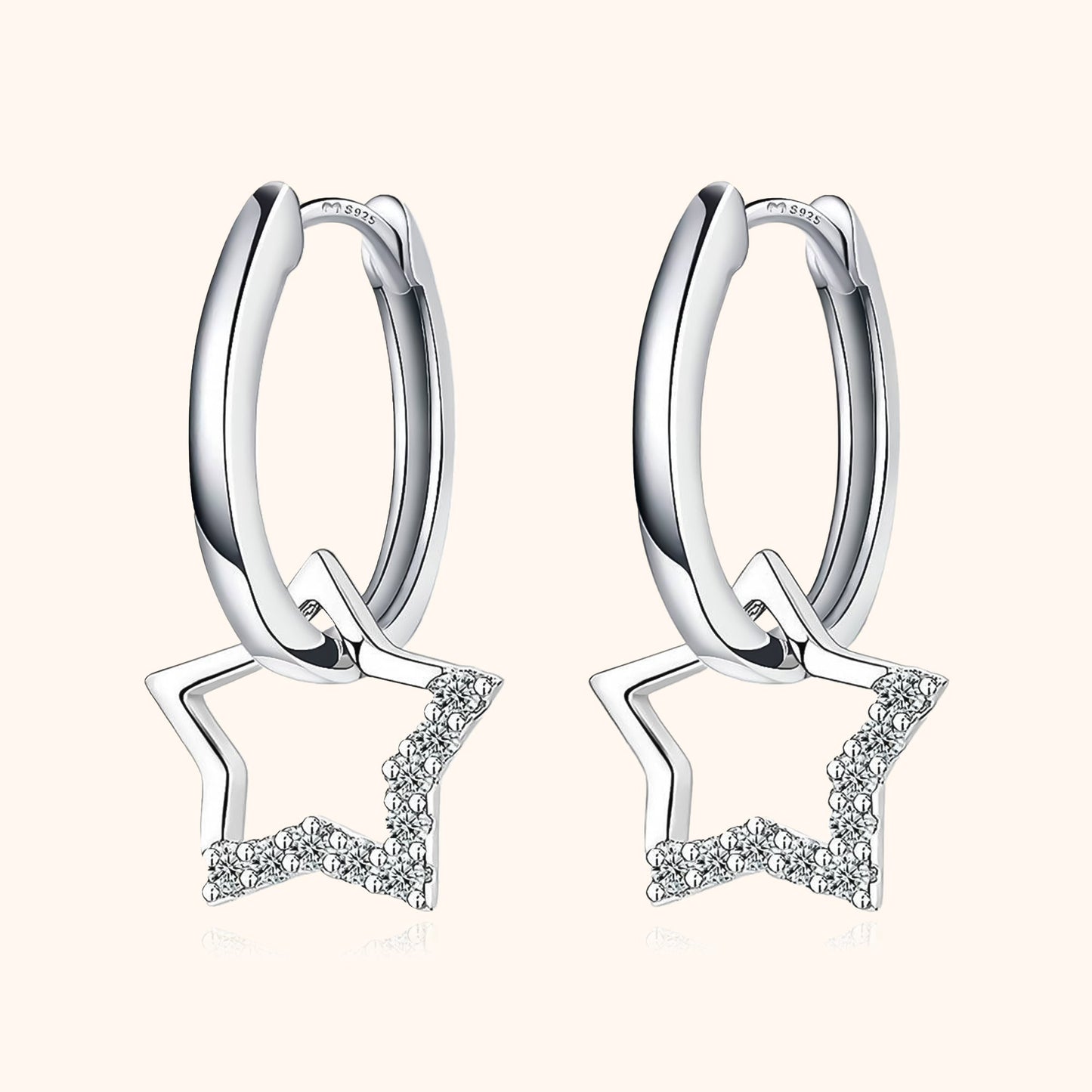 Earrings with Charms - Noëmi-Silver-Nora Luxe