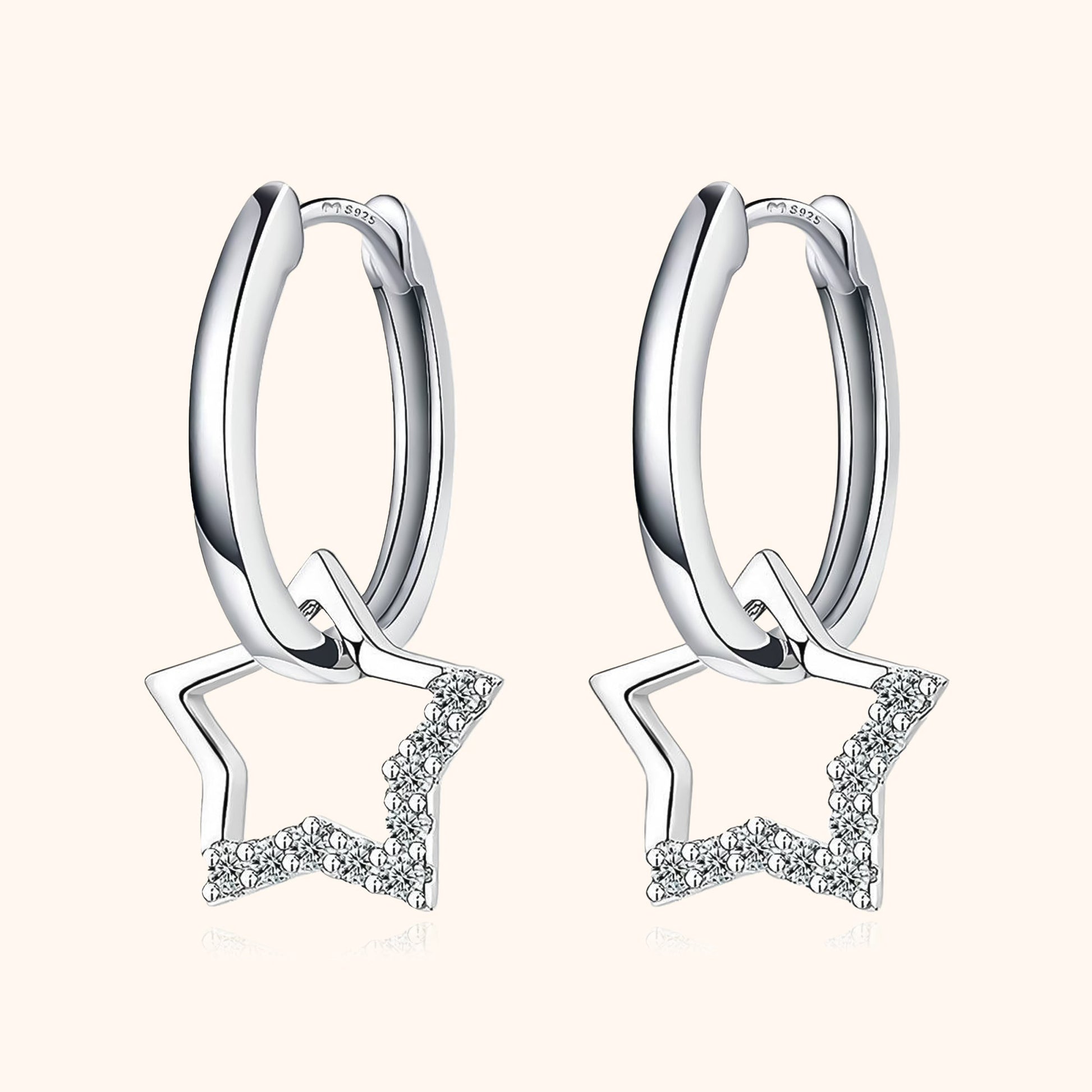 Earrings with Charms - Noëmi-Silver-Nora Luxe