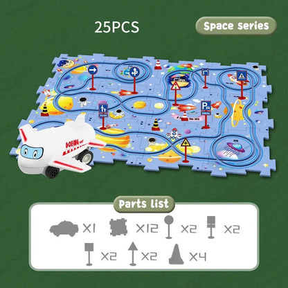 Educational Vehicles Puzzle Set - CleverKids-Dino-Nora Luxe