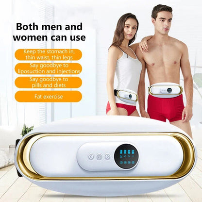 Electric Belly Fat Burner and Waist Massager - SlimBelt-White-Nora Luxe