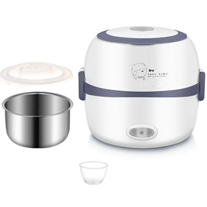 Electric Lunch Box - SteamMate-White-Nora Luxe