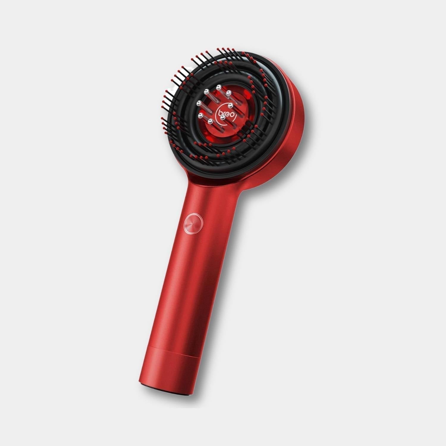 Electric Scalp Massager Brush with LED Light Therapy - GlowScalp-Red-Nora Luxe