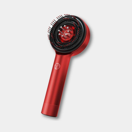Electric Scalp Massager Brush with LED Light Therapy - GlowScalp-Red-Nora Luxe