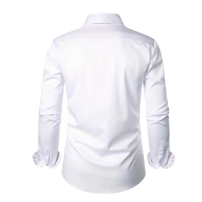 Elegant party shirt for men – Matteo-White-S-Nora Luxe
