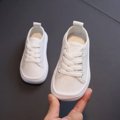 Ergonomic Barefoot Sneakers for Kids - FlexiSteps-White-4.5-Nora Luxe