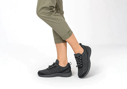 Ergonomic comfort shoes with orthopaedic support – Milena-Black-3.5-Nora Luxe