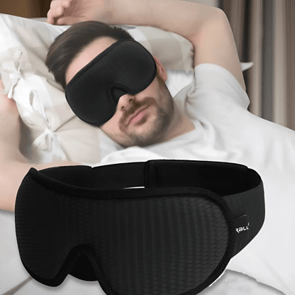 Ergonomic Sleep Mask - CloudDreamer-Black-Nora Luxe