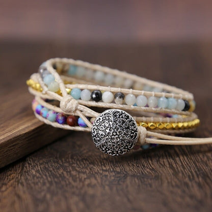 Essential Jasper Wrap Bracelet - Amarilis-Nora Luxe