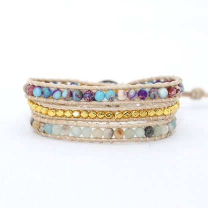 Essential Jasper Wrap Bracelet - Amarilis-Nora Luxe