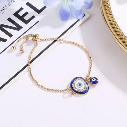 Evil Eye Bracelet in Ethno Style - Selene-Dark Blue-Nora Luxe
