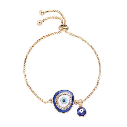 Evil Eye Bracelet in Ethno Style - Selene-Dark Blue-Nora Luxe