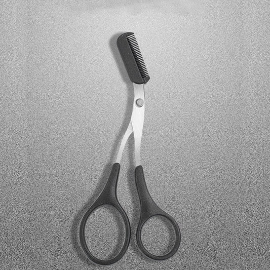 Eyebrow scissors with comb – TrimLuxe-Pink-The Livary