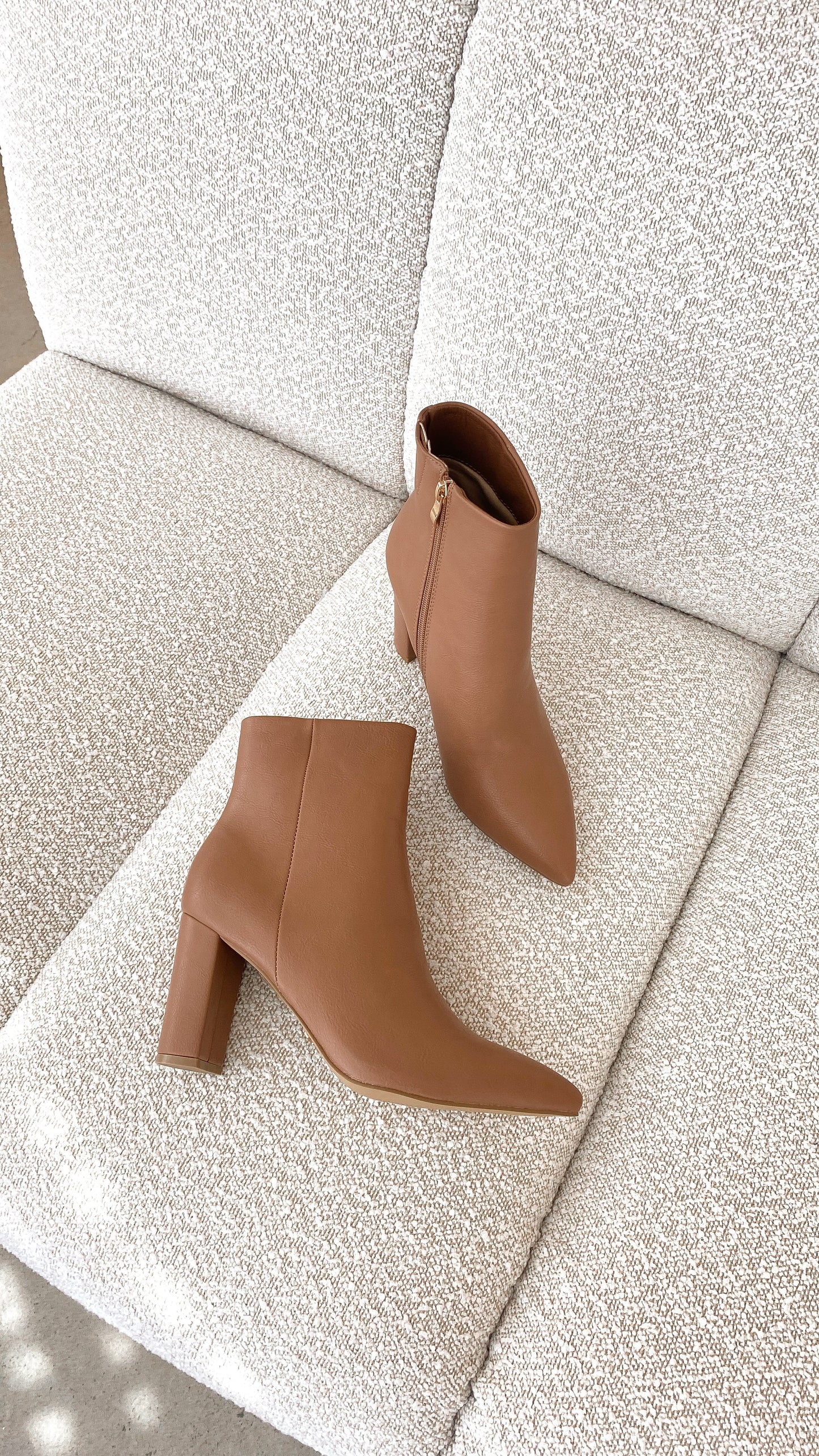 Fashionable Casual Ankle Boots - Elonette-Brown-3-Nora Luxe