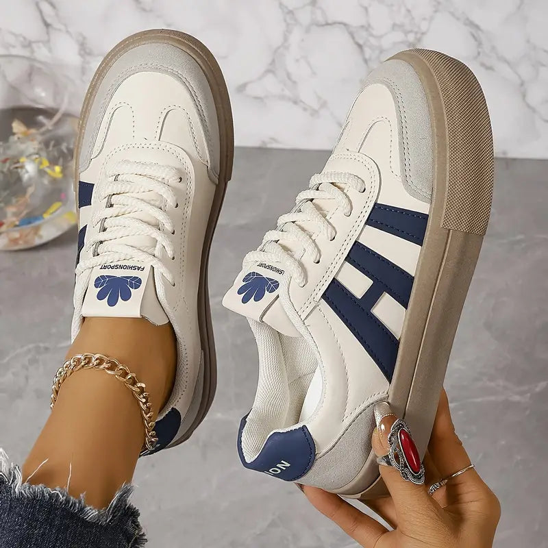 Fashionable Platform Sneakers for Women – Talia-Blue-5.5-Nora Luxe