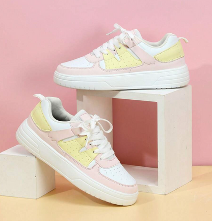 Fashionable Women's Sneakers - Naya-Rainbow-2.5-Nora Luxe