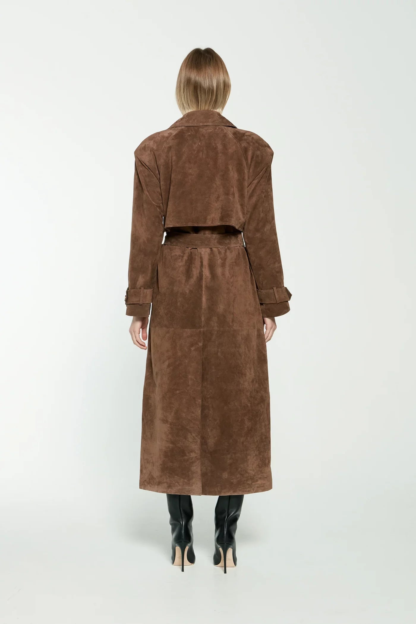 Faux Suede Winter Jacket for Women - Sorina-S-Nora Luxe