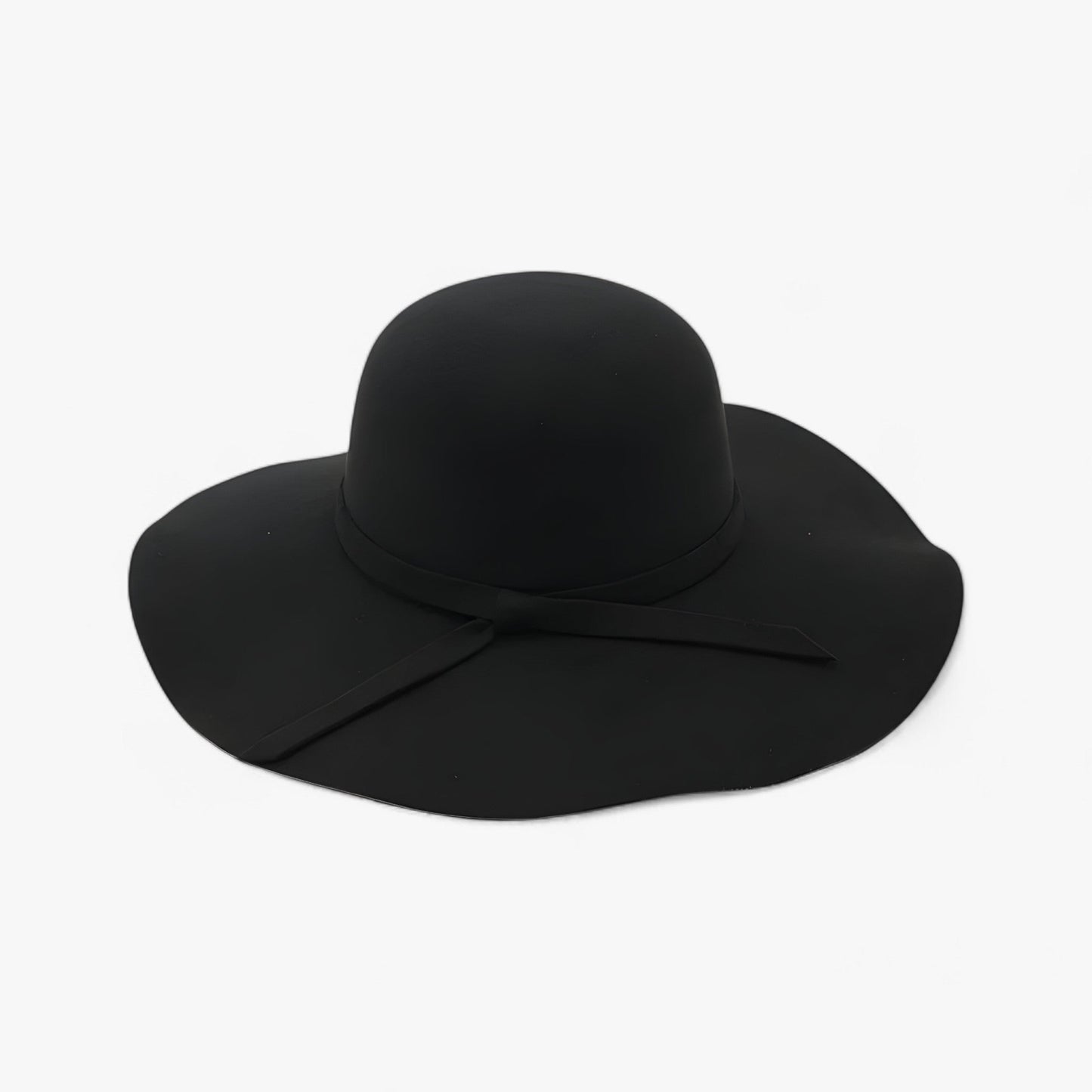 Fedora women's hat made of wool felt – Marveil-Black-Nora Luxe