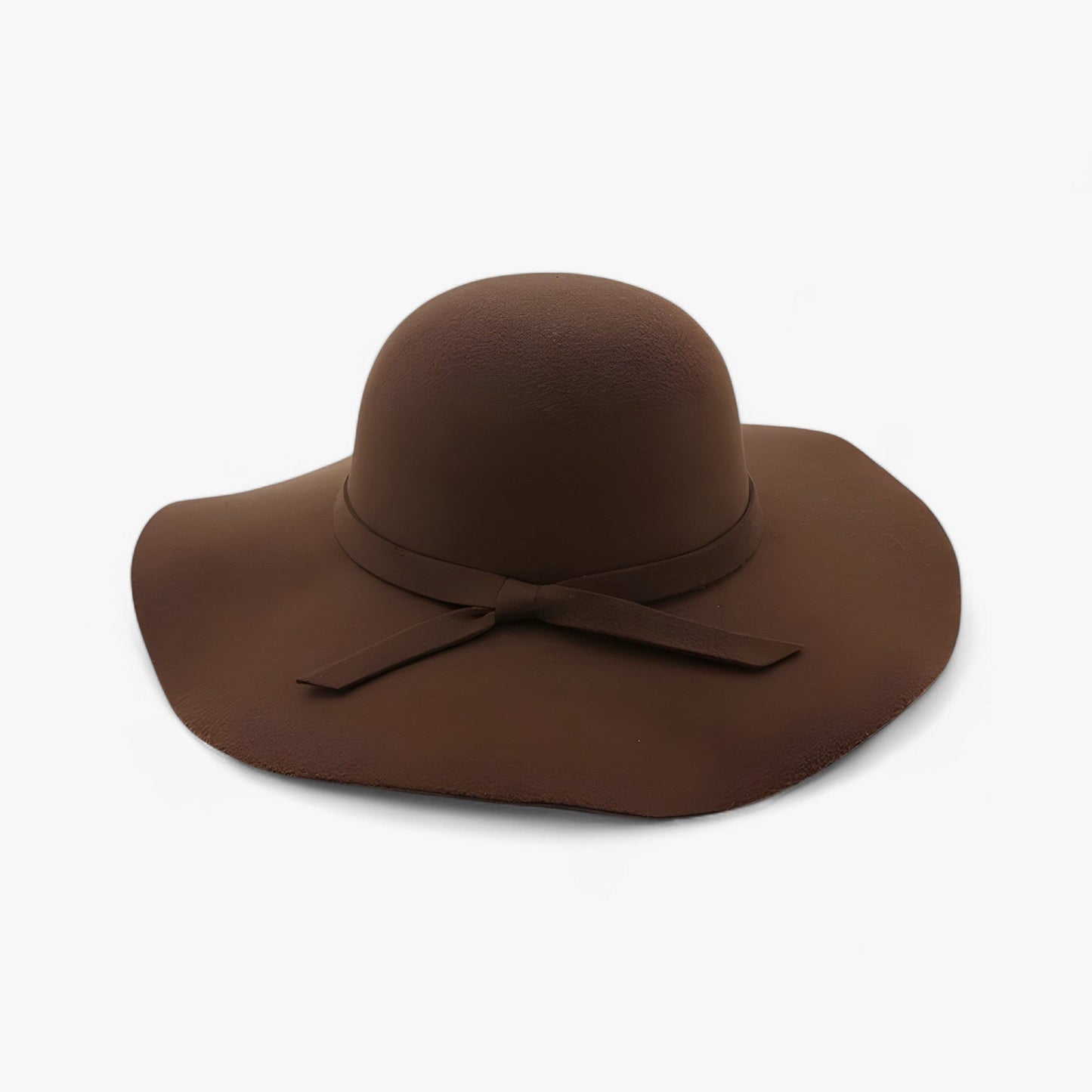 Fedora women's hat made of wool felt – Marveil-Dark brown-Nora Luxe